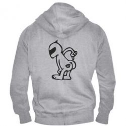 Мужское худи на молнии Kiss my racer`s ass - PrintSalon