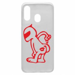 Чехол для Samsung A40 Kiss my racer`s ass - PrintSalon