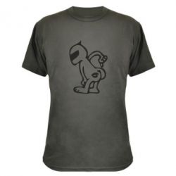 Камуфляжная футболка Kiss my racer`s ass - PrintSalon