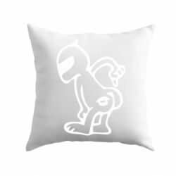 Подушка Kiss my racer`s ass - PrintSalon