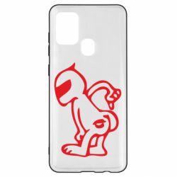 Чехол для Samsung A21s Kiss my racer`s ass - PrintSalon
