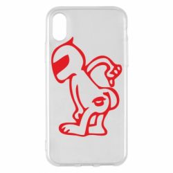 Чехол для iPhone X/Xs Kiss my racer`s ass - PrintSalon