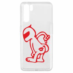 Чехол для Oppo A91/Reno3 Kiss my racer`s ass - PrintSalon