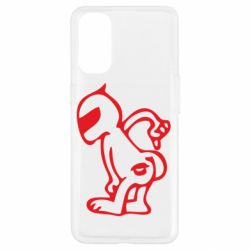 Чехол для Oppo Reno 4 Kiss my racer`s ass - PrintSalon