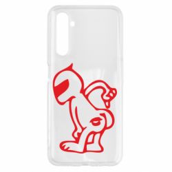 Чехол для Realme 6 Kiss my racer`s ass - PrintSalon