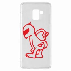 Чехол для Samsung A8+ 2018 Kiss my racer`s ass - PrintSalon