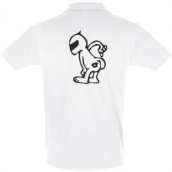 Мужское поло Kiss my racer`s ass - PrintSalon