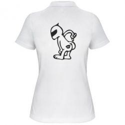 Женское поло Kiss my racer`s ass - PrintSalon