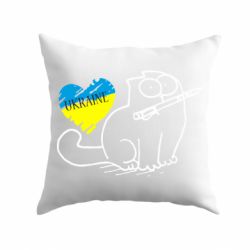Подушка Кіт-патріот - PrintSalon
