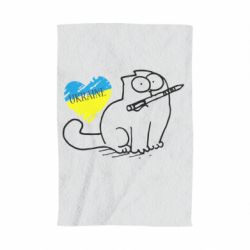 Рушник з принтом Кіт-патріот - PrintSalon