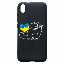 Чохол для Xiaomi Redmi 7A Кіт-патріот - PrintSalon