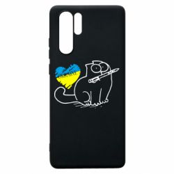 Чохол для Huawei P30 Pro Кіт-патріот - PrintSalon