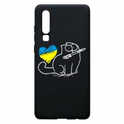 Чохол для Huawei P30 Кіт-патріот - PrintSalon