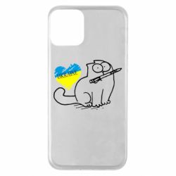 Чохол для iPhone 11 Кіт-патріот - PrintSalon