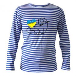 Тільник з довгим рукавом Кіт-патріот - PrintSalon