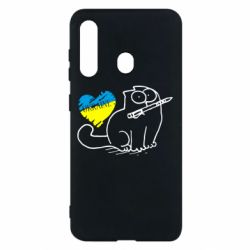 Чохол для Samsung M40 Кіт-патріот - PrintSalon