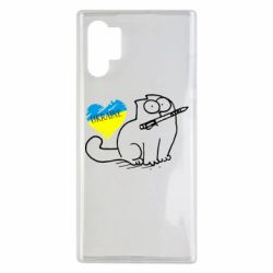 Чохол для Samsung Note 10 Plus Кіт-патріот - PrintSalon