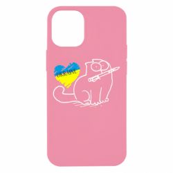 Чохол для iPhone 12 mini Кіт-патріот - PrintSalon