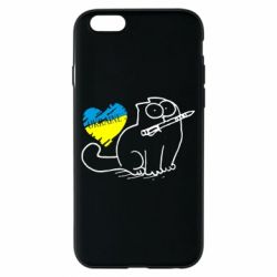 Чохол для iPhone 6/6S Кіт-патріот - PrintSalon