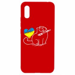 Чохол для Xiaomi Redmi 9a Кіт-патріот - PrintSalon