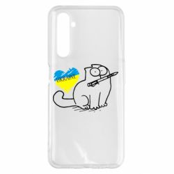 Чехол для Realme 6 Pro Кіт-патріот-PrintSalon Чехол для Realme 6 Pro Кіт-патріот