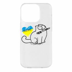 Чохол для iPhone 14 Pro Кіт-патріот - PrintSalon