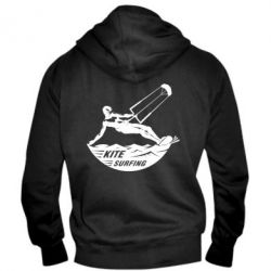 Чоловіче худі на блискавці KiteSurfing 1 - PrintSalon