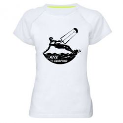 Жіноча футболка для спорту KiteSurfing 1 - PrintSalon