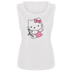 Женская майка Kitty амурчик - PrintSalon