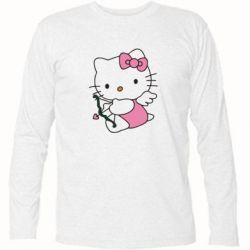 Футболка с длинным рукавом Kitty амурчик - PrintSalon