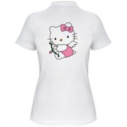 Женское поло Kitty амурчик - PrintSalon