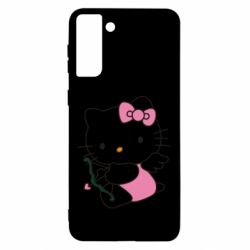 Чехол для Samsung S21 Ultra Kitty амурчик - PrintSalon