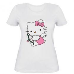 Женская футболка Kitty амурчик - PrintSalon