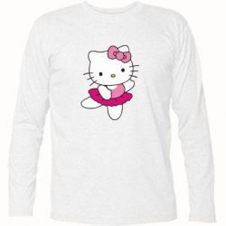 Футболка с длинным рукавом Kitty балярина-PrintSalon Футболка с длинным рукавом Kitty балярина
