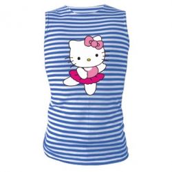 Майка-тельняшка Kitty балярина - PrintSalon