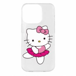 Чехол для iPhone 14 Pro Kitty балярина - PrintSalon