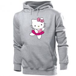 Мужское худи Kitty балярина - PrintSalon