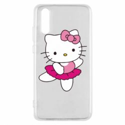Чехол для Huawei P20 Kitty балярина - PrintSalon