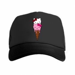 Кепка-тракер Kitty ice cream - PrintSalon