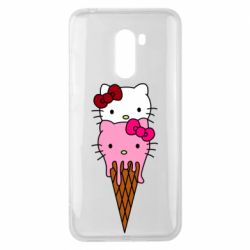 Чехол для Xiaomi Pocophone F1 Kitty ice cream - PrintSalon
