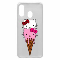 Чехол для Samsung A40 Kitty ice cream - PrintSalon