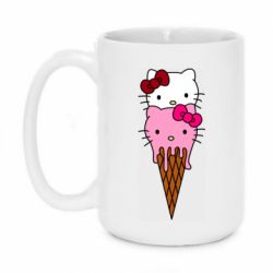 Чашка 420ml Kitty ice cream - PrintSalon