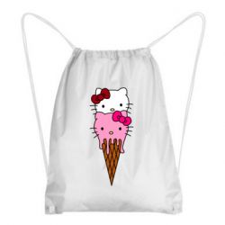 Рюкзак-мешок Kitty ice cream - PrintSalon