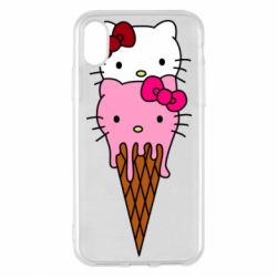Чехол для iPhone X/Xs Kitty ice cream - PrintSalon