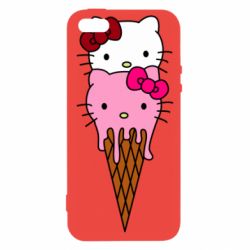 Чехол для iPhone5/5S/SE Kitty ice cream - PrintSalon