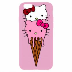 Чехол для iPhone 6/6S Kitty ice cream - PrintSalon