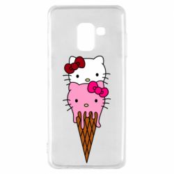 Чехол для Samsung A8 2018 Kitty ice cream - PrintSalon