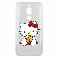 Чехол для Meizu X8 Kitty с букетиком - PrintSalon