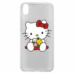 Чехол для Xiaomi Redmi 7A Kitty с букетиком-PrintSalon Чехол для Xiaomi Redmi 7A Kitty с букетиком