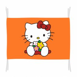 Флаг Kitty с букетиком